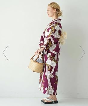 Amazon.co.jp: utatane 高級変わり織 浴衣3点セット 大正浪漫